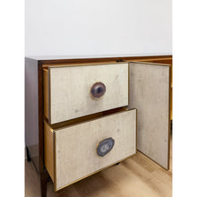 Load image into Gallery viewer, John Richard Designer Amethyst Geode Stone Credenza, Modern Statement Piece
