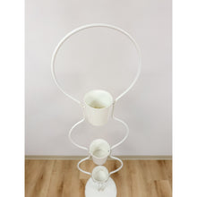 Load image into Gallery viewer, Vintage MCM 3-Tier White Plant Stand Retro Mid-Century Modern Display
