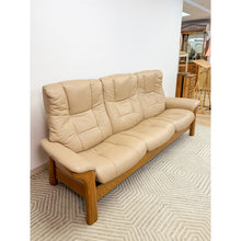 Load image into Gallery viewer, Ekornes Stressless Buckingham 3-Seat Recliner Sofa Vintage MCM 90" Wide
