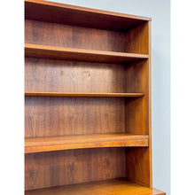 Load image into Gallery viewer, Vintage Lane MCM Hutch Rhythm Cane Door Bookcase Display China Cabinet Shelving
