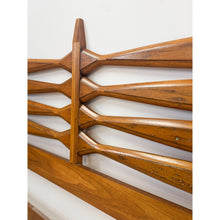 Load image into Gallery viewer, Vintage Heritage Furniture MCM Pointed King Headboard Mid Century Modern Bed
