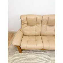 Load image into Gallery viewer, Ekornes Stressless Buckingham 3-Seat Recliner Sofa Vintage MCM 90" Wide

