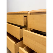 Load image into Gallery viewer, Custom Oak 6-Drawer Dresser Butcher Block Top Vintage Handcrafted Bedroom Piece
