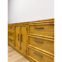 Load image into Gallery viewer, Lea Furniture Faux Bamboo Nine Drawer Dresser Vintage Coastal Bedroom Furniture
