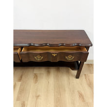 Load image into Gallery viewer, Vintage Console Table Harden Traditional Brass Pulls Hall Entry Table Sofa Table
