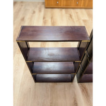 Load image into Gallery viewer, Bombay Company Campaign Style Shelf Pair Brass Trim Vintage Traditional
