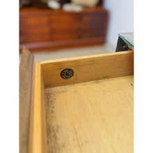 Load image into Gallery viewer, Vintage John Stuart MCM Burlwood Executive Desk Bronze Legs Collectable w/Glass
