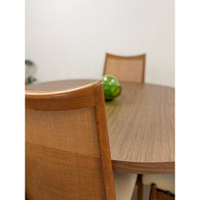 Load image into Gallery viewer, Kodawood Vintage Cane Back Dining Set Table Four Chairs MCM Dining Table
