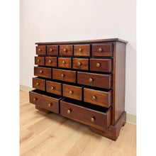 Load image into Gallery viewer, Vintage Apothecary Cabinet Handmade Nineteen Drawer Wood Storage Traditional
