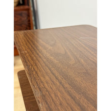 Load image into Gallery viewer, Vintage End Tables MCM Atomic Two-Tier Wood Laminate Pair Retro Accent
