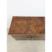 Load image into Gallery viewer, Tomlinson MCM Burlwood Credenza Chrome Details Doors Drawers, Buffet, Console
