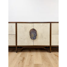 Load image into Gallery viewer, John Richard Designer Amethyst Geode Stone Credenza, Modern Statement Piece
