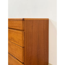 Load image into Gallery viewer, Vintage MCM Danish Modern Teak Four Drawer Chest, Dresser, Bedroom Storage
