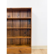 Load image into Gallery viewer, Vintage MCM Solid Walnut Four Shelf Bookcase Shallow Display MidCentury Shelving
