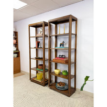Load image into Gallery viewer, Drexel MCM Transitional Bookcase Pair Solid Wood Vintage Mid-Century Storage

