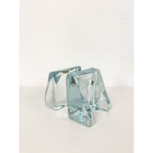Load image into Gallery viewer, Blenko Arched Curved Translucent Glass Bookends Vintage Art Glass Pair
