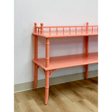 Load image into Gallery viewer, Vintage Console Table Thomasville Allegro Pink Faux Bamboo Hollywood Regency
