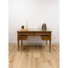 Load image into Gallery viewer, American of Martinsville Vintage MCM Desk w/ Glass Top Four Drawers Transitional
