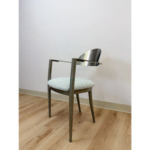 Load image into Gallery viewer, Elite Modernist Stainless Steel Dining Accent Chair Upholstered Seat
