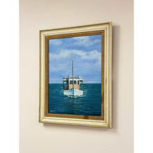 Load image into Gallery viewer, Buster Hall Bahamian Fishing Boat Original Painting Signed 1984 Coastal Nautical
