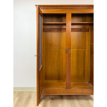 Load image into Gallery viewer, Vintage Wardrobe Grange French Antique Style Locking Bronze Dowel Armoire
