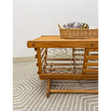 Load image into Gallery viewer, Faux Lobster Trap Coffee Table Nautical Coastal Rustic Accent Table
