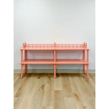 Load image into Gallery viewer, Vintage Console Table Thomasville Allegro Pink Faux Bamboo Hollywood Regency
