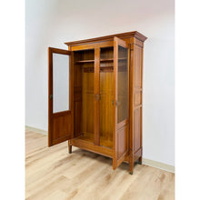 Load image into Gallery viewer, Vintage Wardrobe Grange French Antique Style Locking Bronze Dowel Armoire
