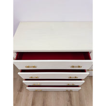 Load image into Gallery viewer, Coastal Mitchell Gold Bob Williams White Dresser, Brass Handles, 8 Drawer
