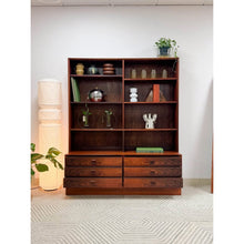 Load image into Gallery viewer, Danish Modern Rosewood Shelf Unit Bookcase Cabinet Made in Denmark
