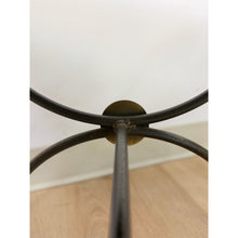 Load image into Gallery viewer, Pair of Swaim Designer Metal and Beige Upholstered Footstools, High Point
