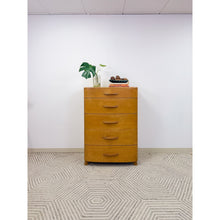 Load image into Gallery viewer, Heywood Wakefield MCM Tallboy 5-Drawer Dresser Pre-WWII Vintage 32" Wide
