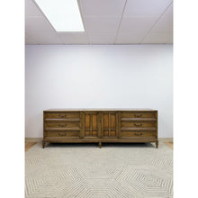 Load image into Gallery viewer, MCM Modular Three Piece Buffet Console Server Vintage Grey Green Server
