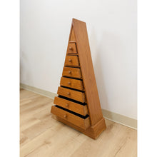 Load image into Gallery viewer, Rare MCM Teak Pyramid Apothecary Cabinet Vintage Danish Modern Traigular Storage
