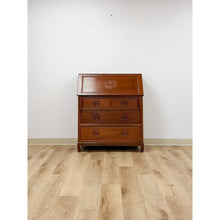 Load image into Gallery viewer, Rare Oriental Rosewood Secretary Writing Desk Fold Out Sheraton Hotel Provenance
