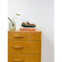 Load image into Gallery viewer, Heywood Wakefield MCM Tallboy 5-Drawer Dresser Pre-WWII Vintage 32" Wide
