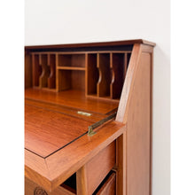 Load image into Gallery viewer, Rare Oriental Rosewood Secretary Writing Desk Fold Out Sheraton Hotel Provenance
