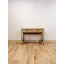 Load image into Gallery viewer, Vintage Ficks Reed Faux Bamboo Petite Desk with Drawers Wicker Coastal MCM
