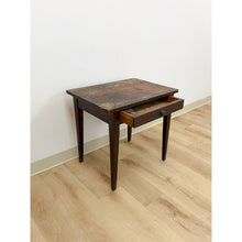Load image into Gallery viewer, Antique Rustic Distressed Walnut End Table Vintage Accent Side Table

