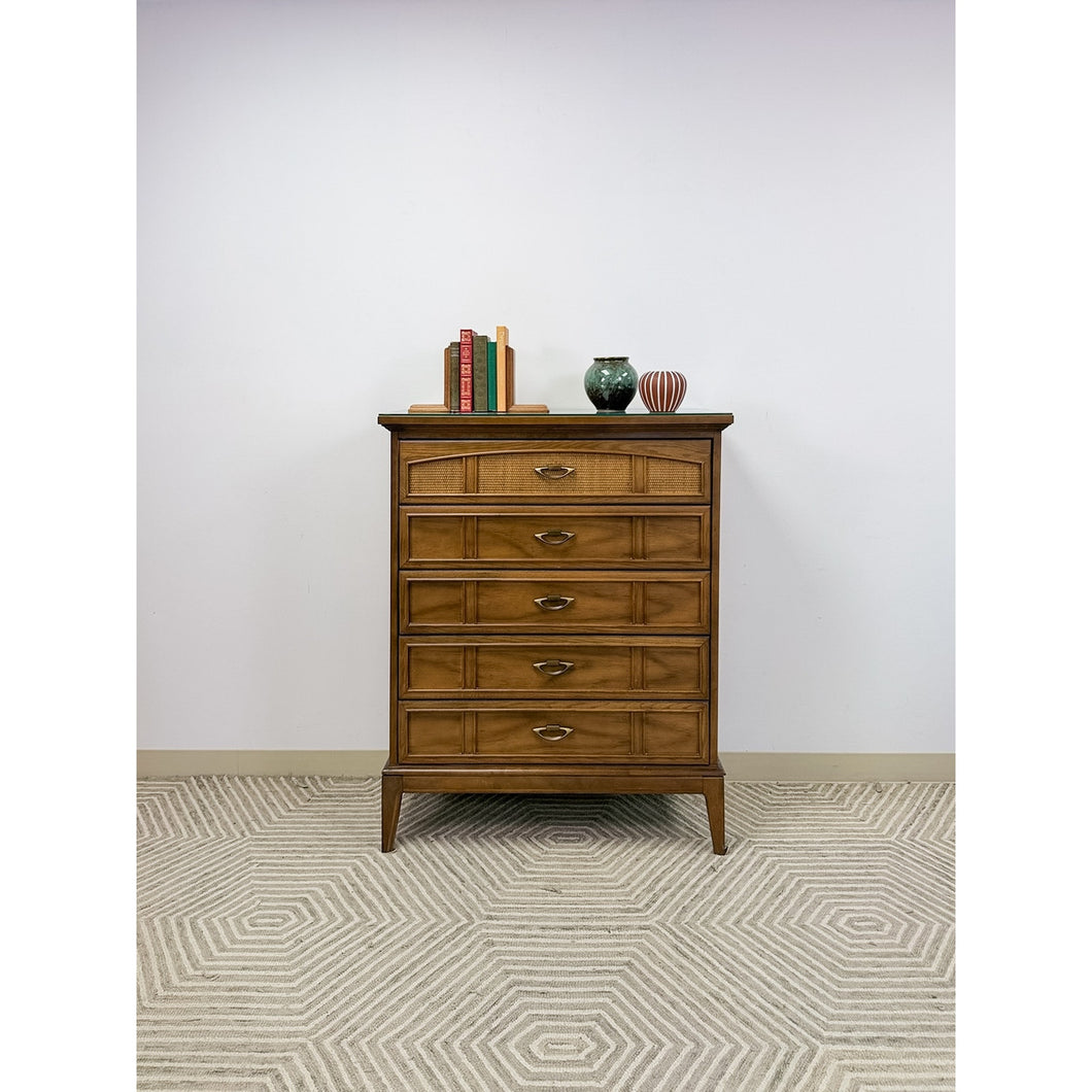 vintage tallboy dresser Mid-Century by Bassett HAUS THEORY Available A vintage walnut tallboy