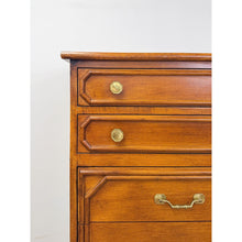 Load image into Gallery viewer, Ficks Reed Faux Bamboo Lingerie Chest Eight Drawers Brass Hollywood Regency
