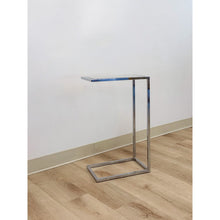 Load image into Gallery viewer, Mirrored Top Side Table Chrome Hollywood Regency Vintage Accent Glam Modern
