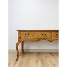 Load image into Gallery viewer, Rare Handmade Inlaid Solid Pine Organic Modern Designer Console Table
