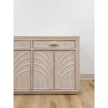Load image into Gallery viewer, Vintage Coastal Lightwash Blonde Pencil Reed Rattan Sideboard, Buffet, Credenza
