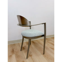 Load image into Gallery viewer, Elite Modernist Stainless Steel Dining Accent Chair Upholstered Seat
