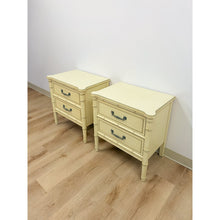 Load image into Gallery viewer, Vintage Henry Link Bali Hai Coastal Hollywood Regency Cream Nightstands
