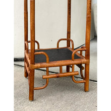 Load image into Gallery viewer, Bamboo Planter Stand Vintage Hollywood Regency Chinoiserie Tall Coastal
