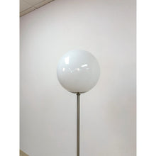 Load image into Gallery viewer, Chrome Lollipop Table Lamp Vintage MCM White Tinted Top Space Age Lighting
