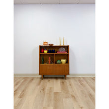 Load image into Gallery viewer, MCM Bookshelf Storage Cabinet Combo Vintage Mid-Century Modern Wood Bookshelf
