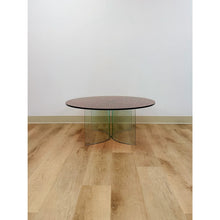 Load image into Gallery viewer, Postmodern Confetti Round Coffee Table Sculptural Glass Legs Vintage Collectable

